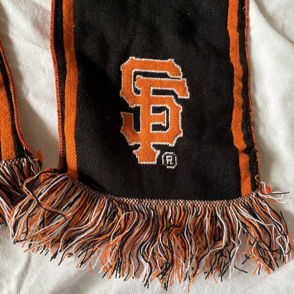 Scarf MLB San Francisco Giants Season Ticketholder Knit Winter Neck Team Colors - Picture 4 of 8